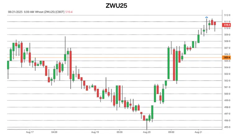 ZWU25 Wheat Chart